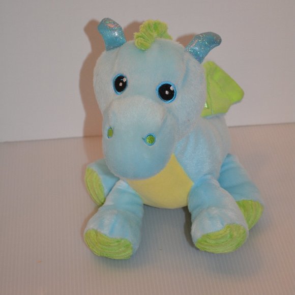 Spark Blue Flying Dragon Baby Rattle Toy Lovey - Picture 1 of 7